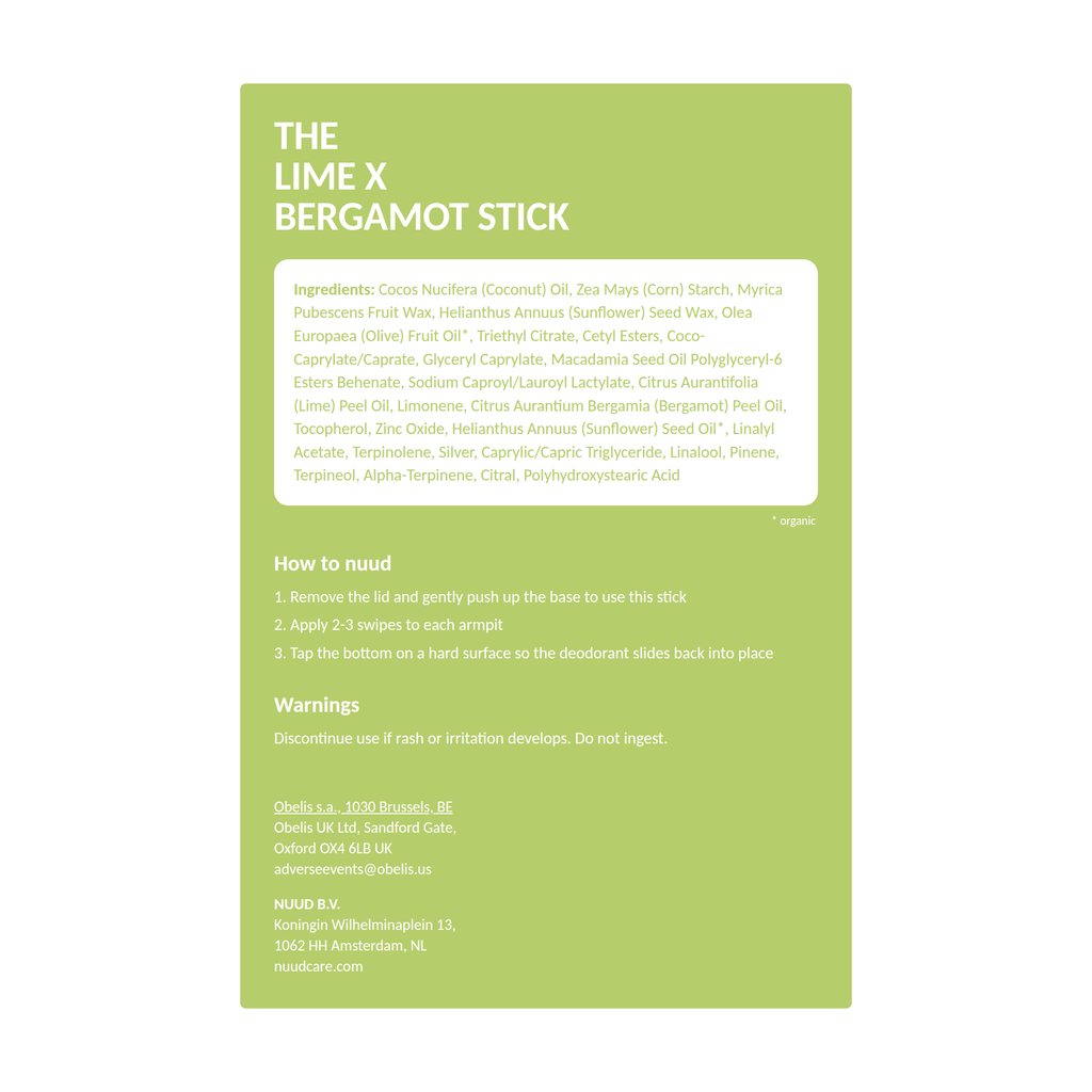 Lime x Bergamot Stick
